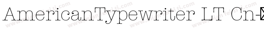 AmericanTypewriter LT Cn字体转换